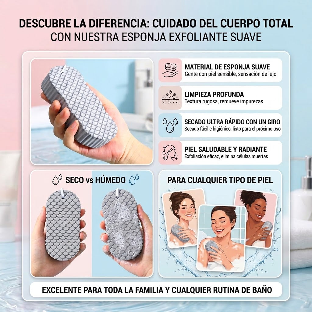 Esponja suave para el cuerpo